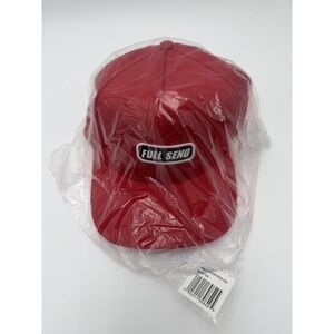 NEW Full Send Golf Snapback Hat Cap Red Sealed In Bag